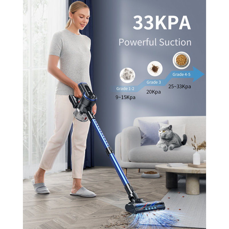 Honiture S12 Cordless Vacuum Cleaner 400w Stick 33kpa With Touch Screen & Reviews Wayfair